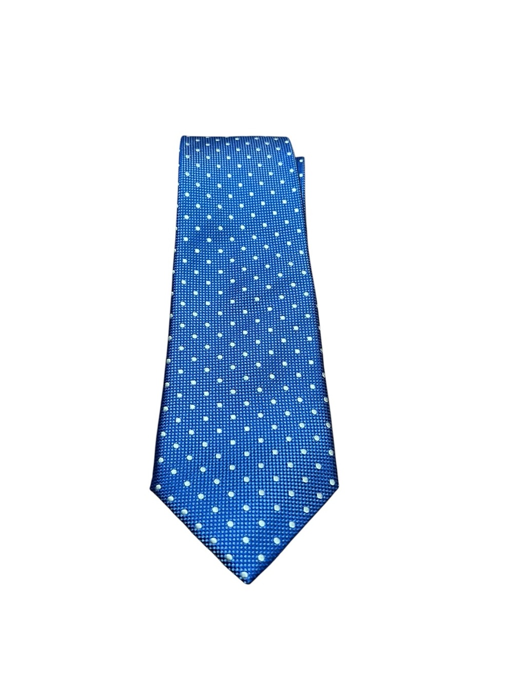 Suitsupply Blue & White Polka Dot 3.25” Tie
